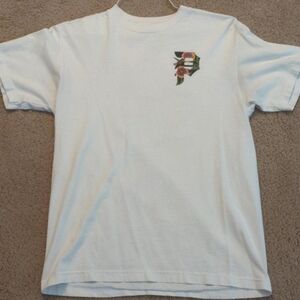 Primitive White Short Sleeve Tee with Logo